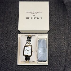 Larsson and Jennings boyfriend watch as seen in the 2024 Fall Jilly Box.